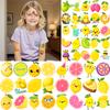 54pcs Temporary Tattoo Lemon Stickers Temporary Tattoo Stickers Fruit Stickers Cartoon For Girls Arms Shoulders