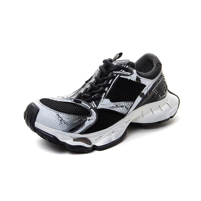 Autumn and Winter New Women's Shoes Platform Heightening Mesh Trendy Shoes Sports Shoes