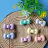 200pcs Mixed AB Color Acrylic Bowknot Bows Tie Beads Charms DIY Earring Bracelet Keychain Jewelry Pen Beads Making