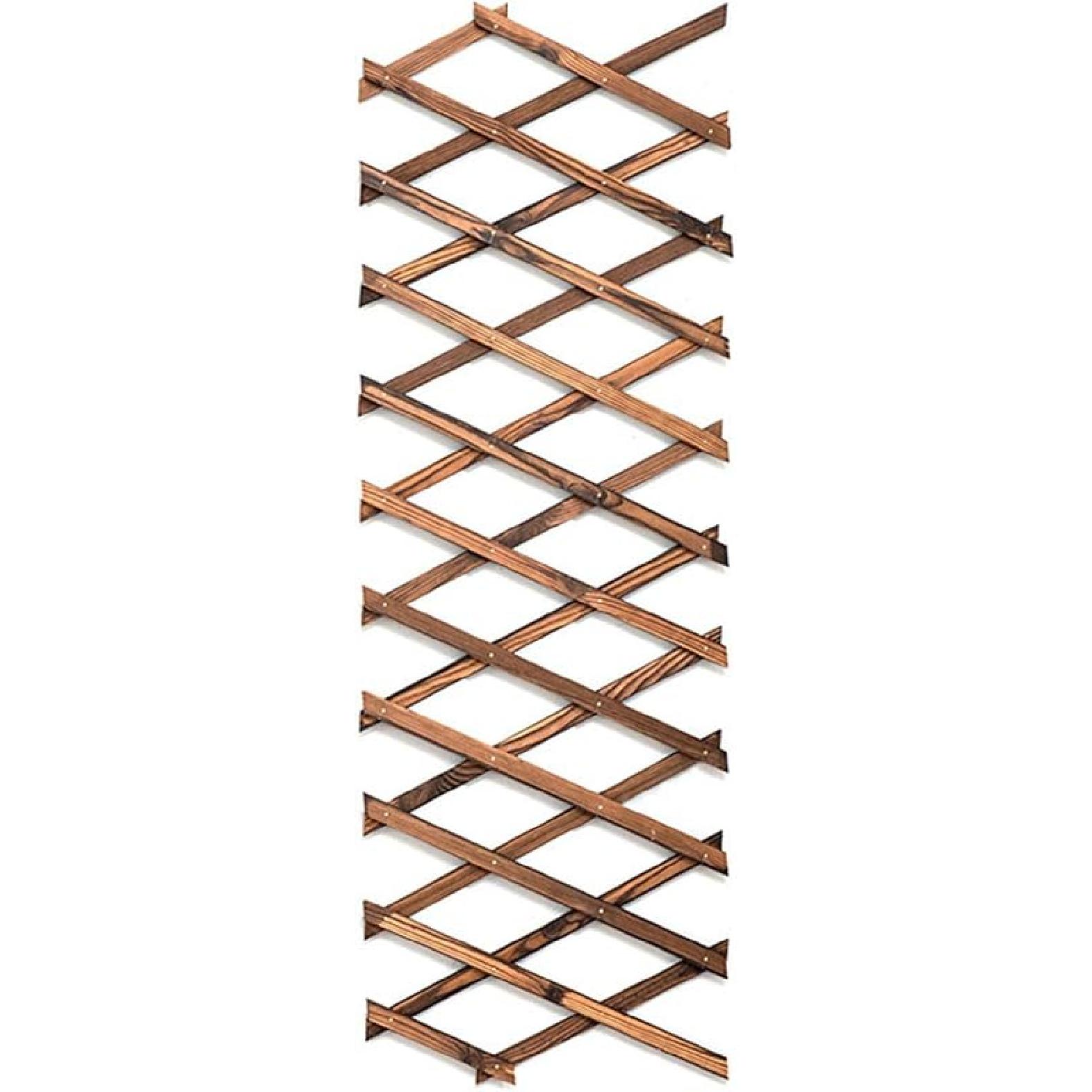 

CALIDAKA Wooden Trellis Expandable Plant Trellis Garden Trellis for Climbing,Hanging Wooden Plant Trellis Frame Trellis Fence Support for Climbing 17.32*9.06inch коричневый
