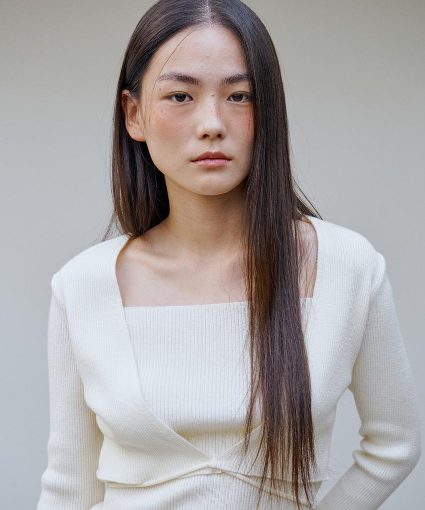 AHWE Soft Wrap Rib Knit_Ivory