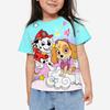 Children's Cartoon Printed Cute Multi-color T-shirts Girls Fashionable Soft Comfortable T-shirt