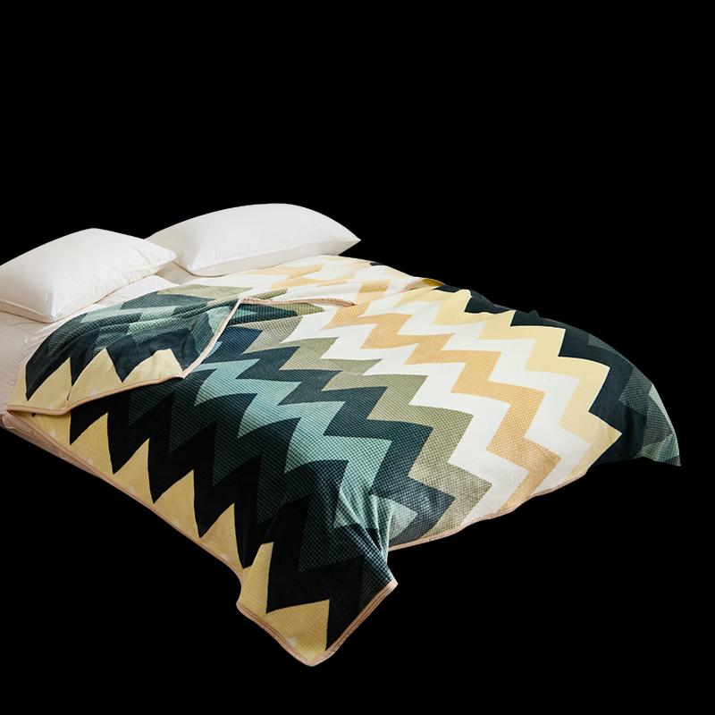 Hengyuanxiang Antibacterial Ripple Flannel Blanket 180x200cm