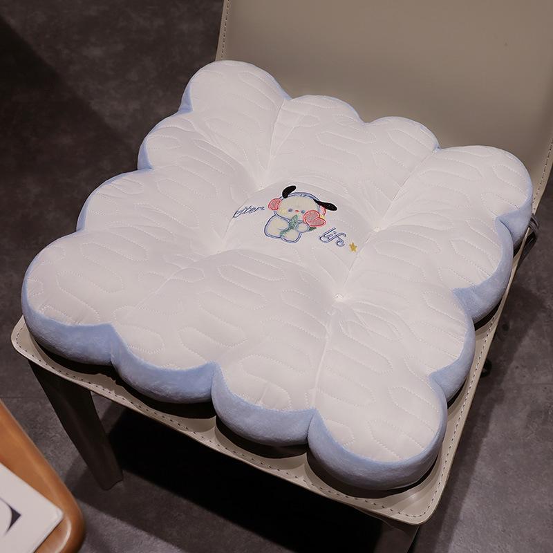 Seat Cushion for Prolonged Sitting Latex Thickened Petal Chair Cushion Summer Office Fart Cushion Ground Cushion Cushion