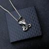 European and American Punk Style Street Trend Men's Trendy Snake Shaped Pendant Necklace Accessories