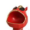 Dog Figurine Storage Box Statue Resin Sculpture, Sundries Container for Home Table, Bedroom, Study,