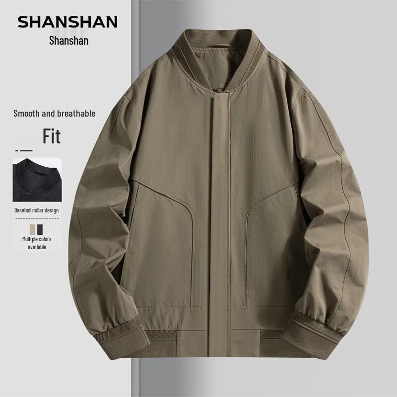Shanshan Men's Spring Baseball Collar Casual Jacket