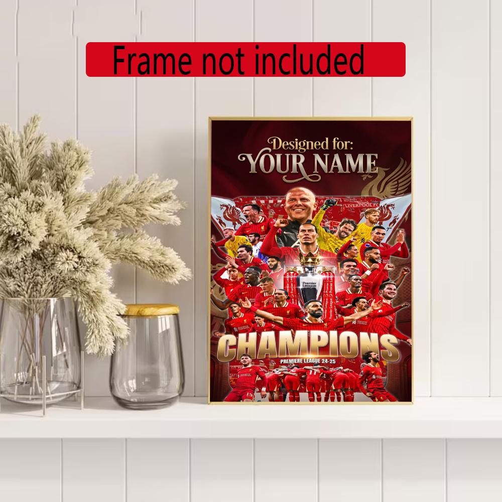 Liverpool Team Personalized Name Round Diamond Painting Kit Diamond Embroidery Painting Rhinestones Mosaic Frameless Handwork Decoration Arts