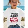 Girls German Slogan Print Crewneck Short Sleeve Tee