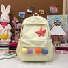 Schoolbag Japanese Ins Junior High School Student Schoolbag Simple and Versatile Cute Girl College Style Mini Lightweight Backpack
