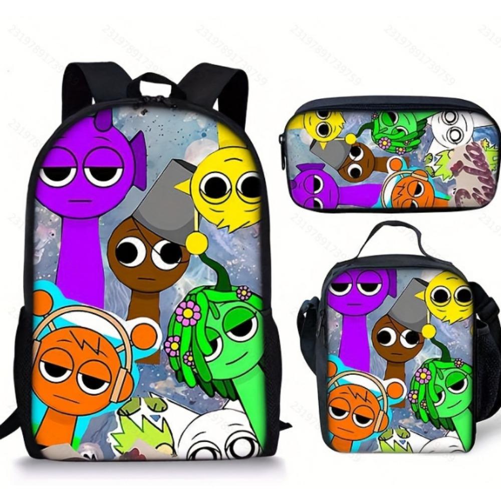 Rhythm Box Peripheral Elementary School Bag Large Capacity Starry Sky Backpack Three-piece Set