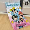 P-Powerpuff Anime P-Piger Badehåndklæde Mikrofiber Blødt Vandabsorberende Åndbart Til Pige Børn Dekorativ Tegneserie Strandhåndklæde