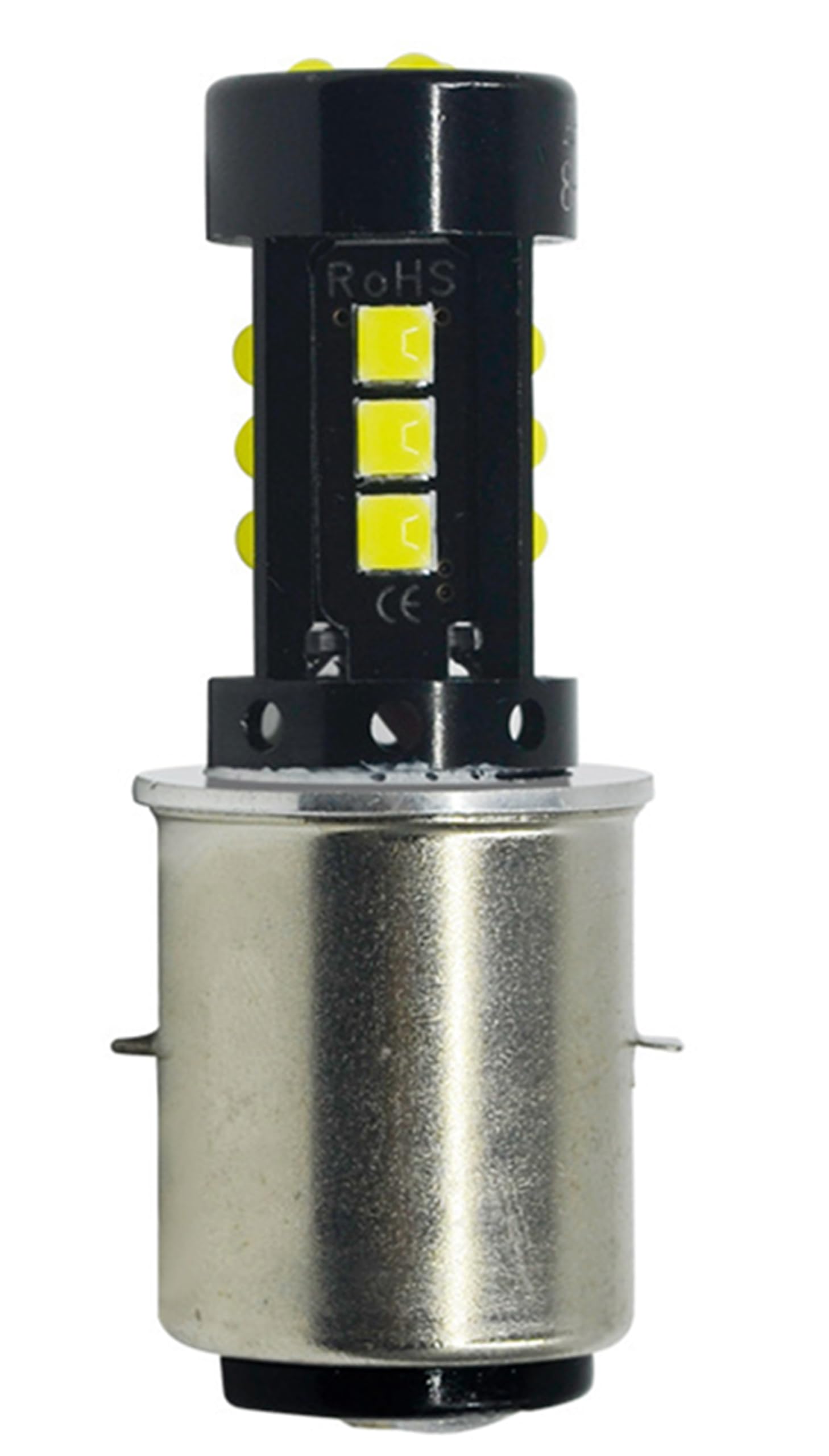 

Светодиодная фара BA20D для мотоциклов, переключение ближнего/дальнего света, светодиодные фары, для мотоциклов, светодиодная лампа, 3030,