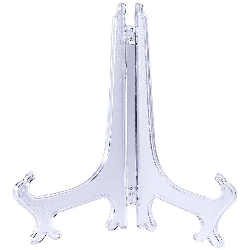 Clear Plastic Hanging Plate and Tray Stand
