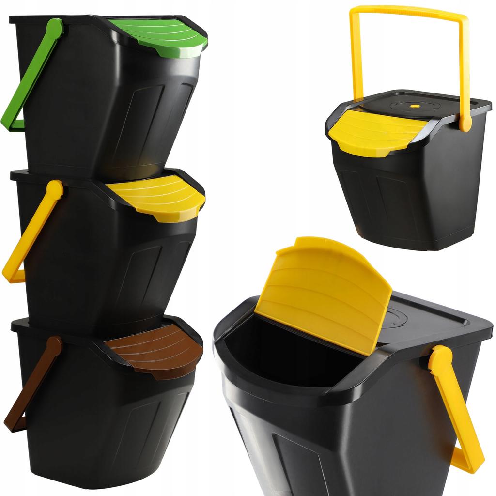 KADAX Trash Can Container for Sorting Set 25L