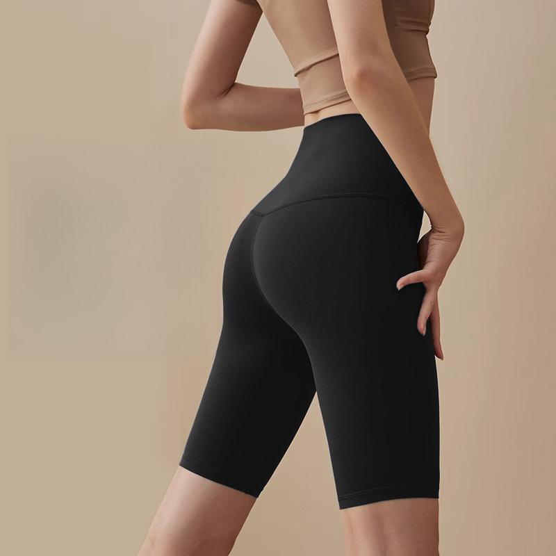 Shorts de Sport Biker Taille Haute Contrôle du Ventre Serrés Séchage Rapide Haute Élasticité Shorts de Cyclisme Course à Pied Fitness Vêtements d'Extérieur Pantalons de Yoga Été