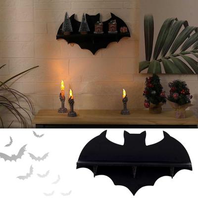 Decoration Hand Floral Sun And Moon Altar Shelf With-Pendulum And Necklace Stand Wooden Creative Crystal Wall Shelf   Material PVC