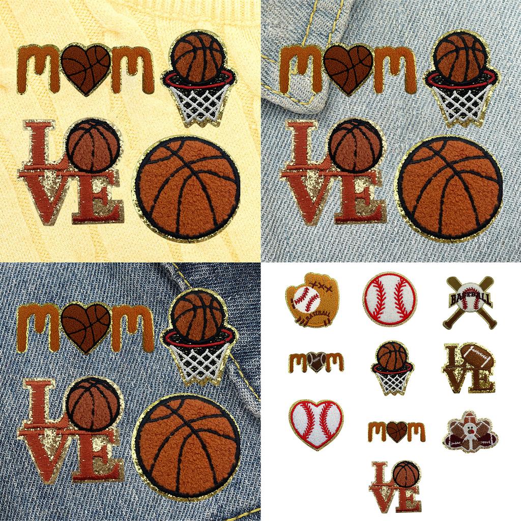 Softball Embroidered Iron on Patches Baseball Iron On Patches Sew on Patches Embroidery Applique Patches for Clothing