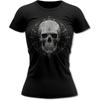Bands and Bones Skull Circle 2 Gothic Women's T-Shirt