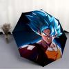 Goku Super Saiyan Automatic Folding Umbrella, Self-Opening/ Closing, Durable Windproof Travel Umbrella for Outdoor Adventures a0826003
