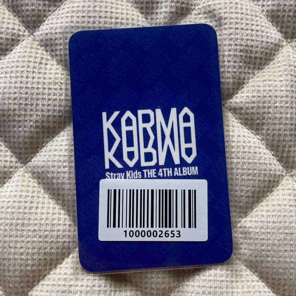 [USED] Stray Kids Karma Fans Skiz Reno Purchase Bonus Trading Card