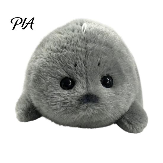 Decorative Car Accessory Cute Baby Seal Plush Keychain, Soft Fluffy White Mini Bag Stuffed Toy Charm, Ocean Animal Key Ring for Backpack Purse