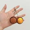 3D Printed Chocolate Keychains Clicker Fidget Keychain Hanging Pendant For Bag Button Keyring Bag Charms