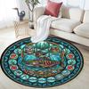 Festival Symbols Round Area Rug Under Office Chairs Bedroom Living Room Home Decor