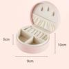Mini Jewelry Organizer Display Travel Jewelry Case Boxes Earrings Necklace Ring Portable Handbag Jewelry Box Leather Storage