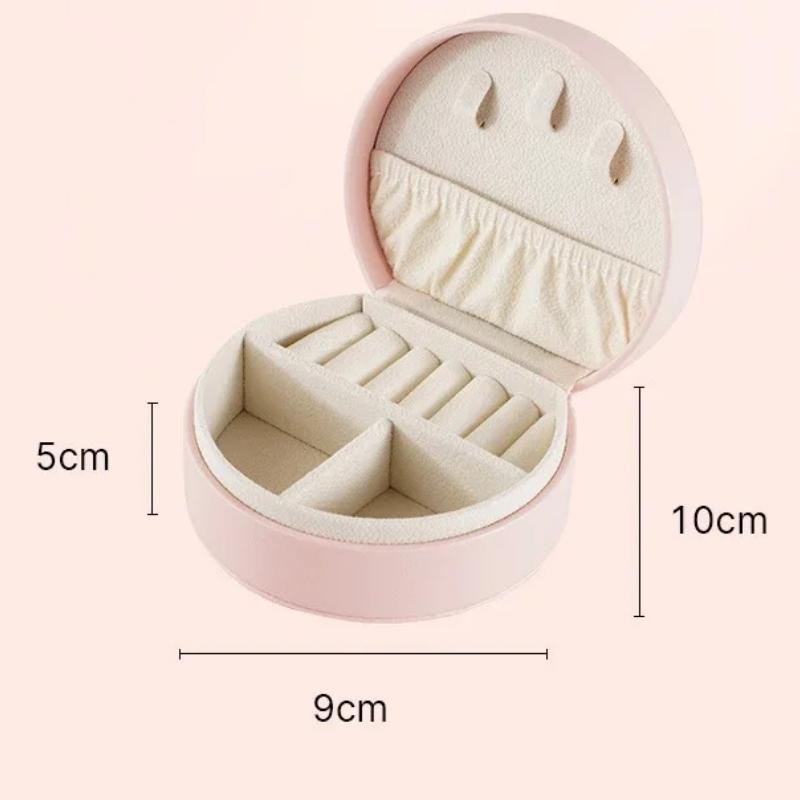 Mini Jewelry Organizer Display Travel Jewelry Case Boxes Earrings Necklace Ring Portable Handbag Jewelry Box Leather Storage