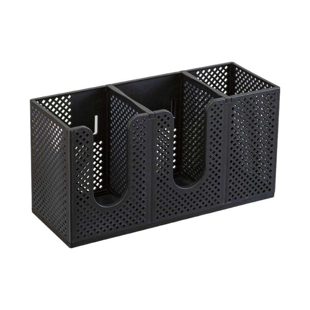 3 Compartments Coffee Cup Dispenser Wall Mounted Straw Organizer Paper Cup Holder Home Office
