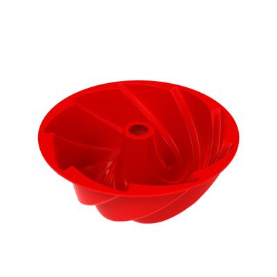 Forma de Bolo Ranhurada Sobremesa Assar Molde de Silicone