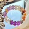 925 Silver Design High Quality Natural Moonstone Amethyst Black Gold Super Seven White Crystal Citrine Bracelet Hand
