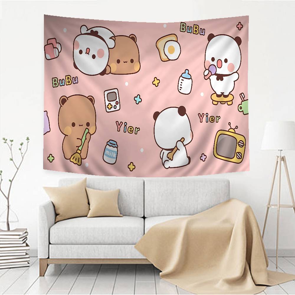 Cartoon Cute BBubu DDudu Colorful Tapestry Wall Hanging Cheap Hippi Bohemian Wall Tapestries Mandala Wall Hanging Sheets