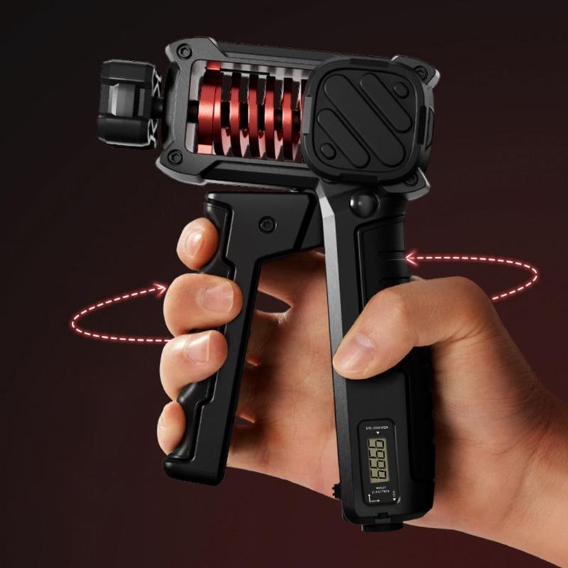 Electronic Grip Strength Trainer Including Digital Display For Hand Workout And Recovery Solid Construction Suitable For Multiple Users
