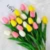10PCSTulip Artificial Flower Fake Flower Silk Flower Wedding Photography Home Decoration Artificial Flower