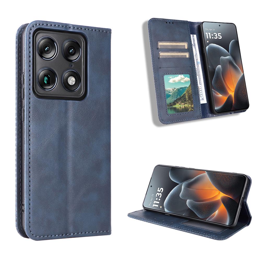 Flip Cover Compatible for Motorola Signature PU Leather Phone Case Full-Body Protection with [RFID Blocking]