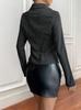 2025 European & American Women's Long Sleeve Button Cardigan Shirt with Turn-Down Collar