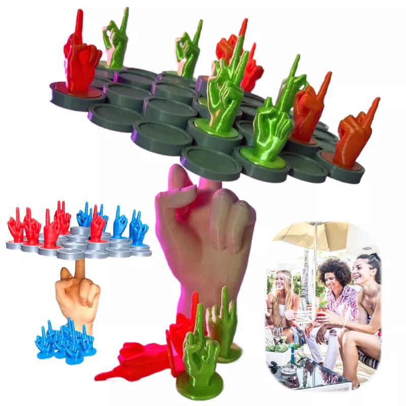 Middle Finger Interactive Toy Balance Board Desktop Game Adults Social Gathering