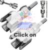Pipe Thread Cutting Tool Integrated Internal & External Pipe Threading Tool Electric Drill Compatible PVC Pipe Threader Kit