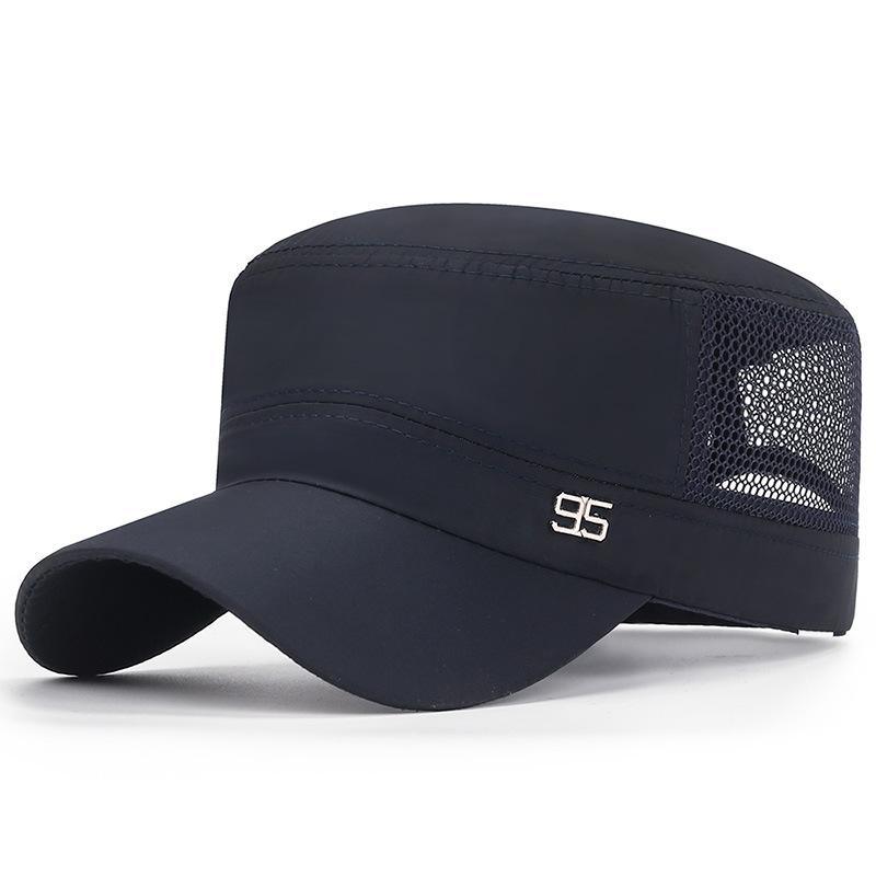 Sommer schnelltrocknend atmungsaktiv Gitter Herren lässig 95 Metall Standard Sonnenschutz Flachkappe Sommer Damen Sonnenhut