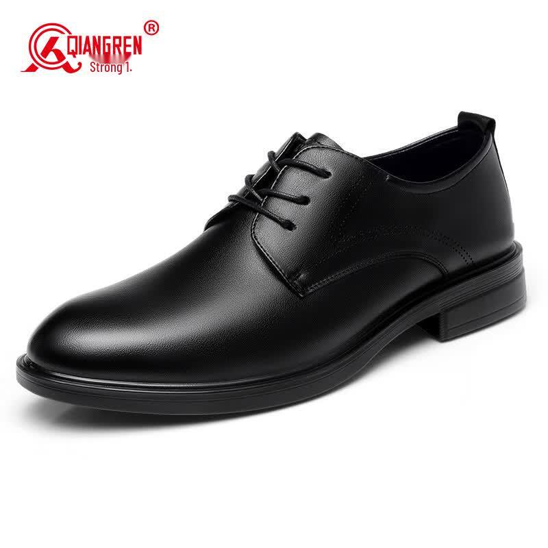 QIANGRAN 3515 Men s Breathable Lace-Up Business Casual Leather Shoes 43