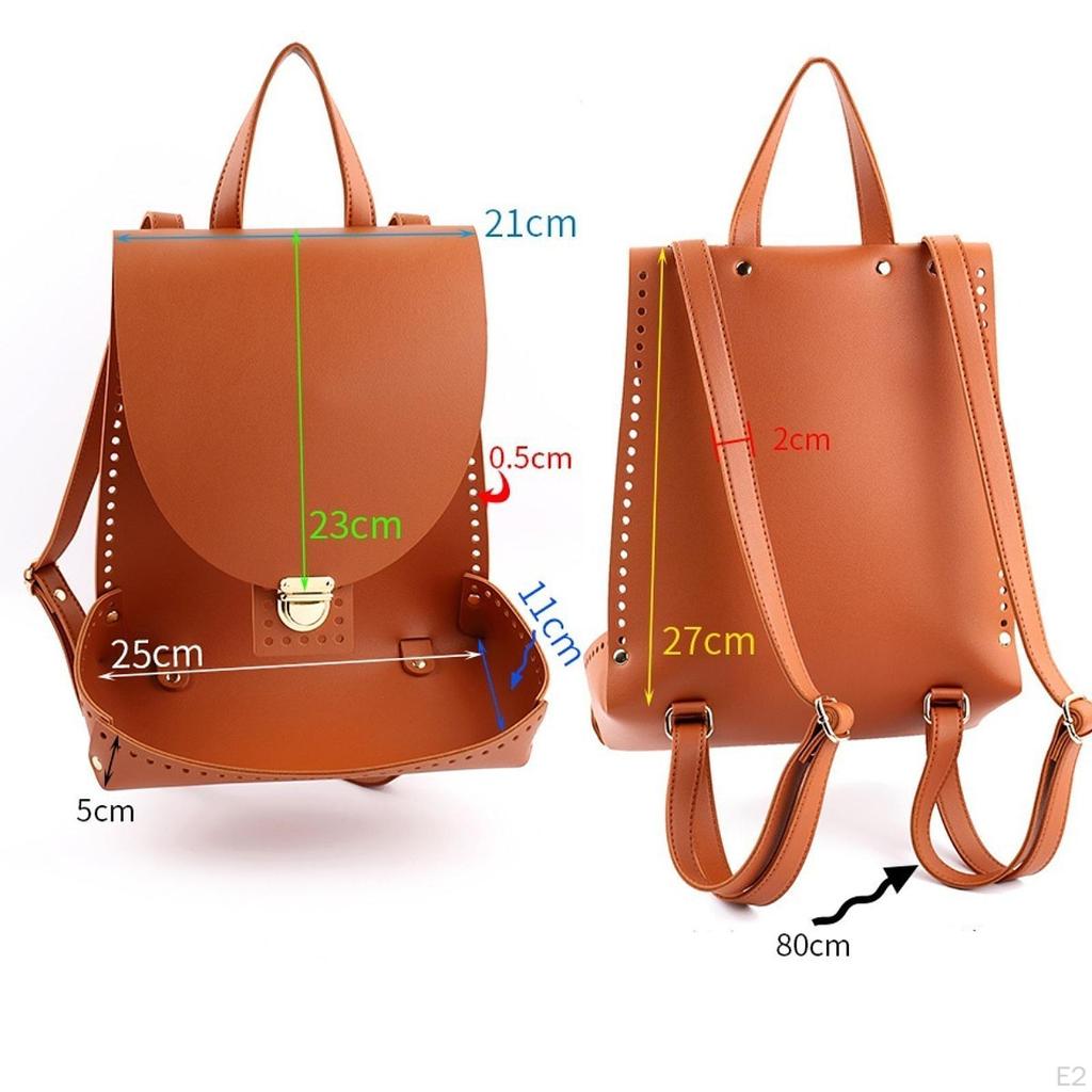 Taschenboden zum Häkeln Gewebt mit Löchern Verschluss Schnallen DIY Rucksack Herstellungsset