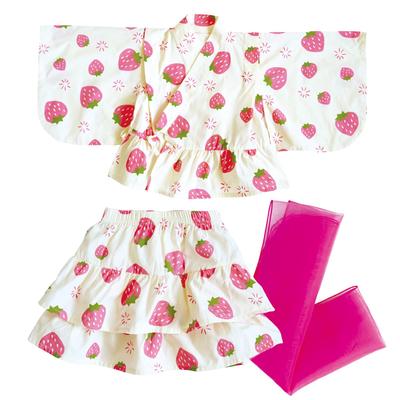 SLINX Yukata Dress for Summer Japanese Top and Bottom with Fireworks Festival HF07 Children's Girls, Baby, Kids, Festival, Clothing, 3-Piece Set,