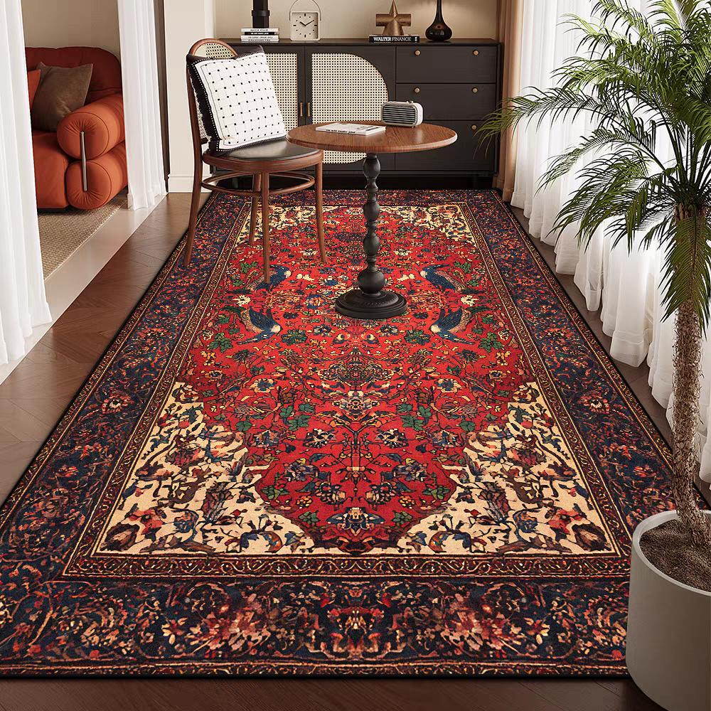 Persian Style Home Decoration Luxury Live Room Carpet Large Size Non-slip Balcony Decor Area Rug Soft Washable Sofa Table Mat