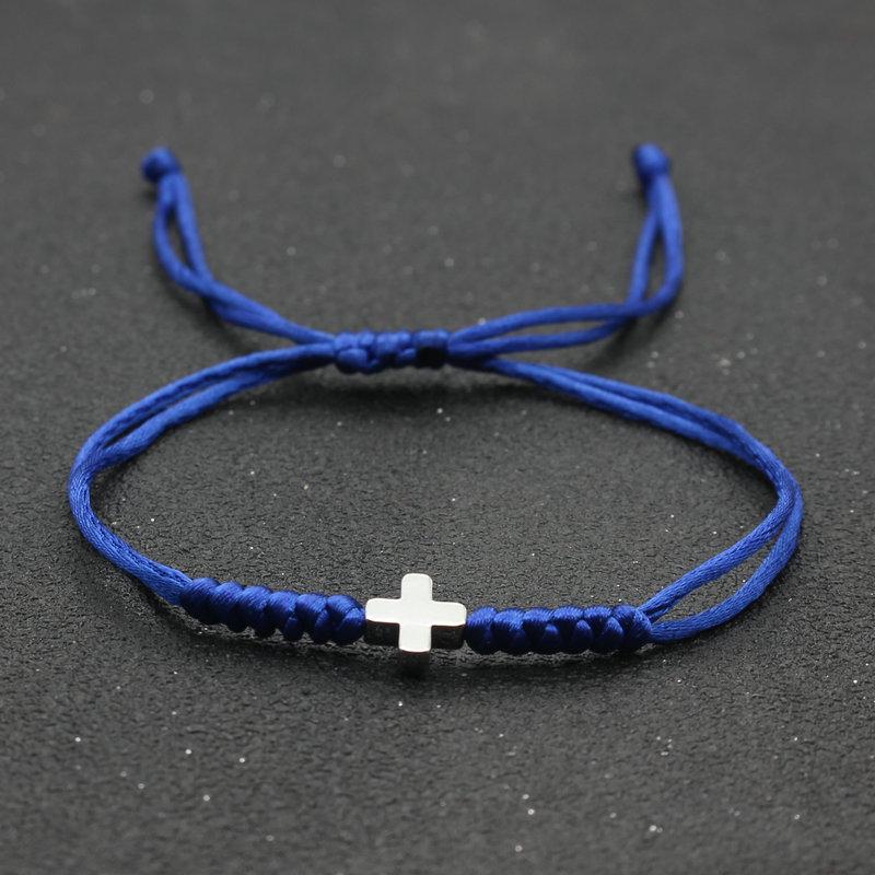 Unisex Handgefertigtes Rotes Seil Kreuz Armband - Europäischer & Amerikanischer Stil