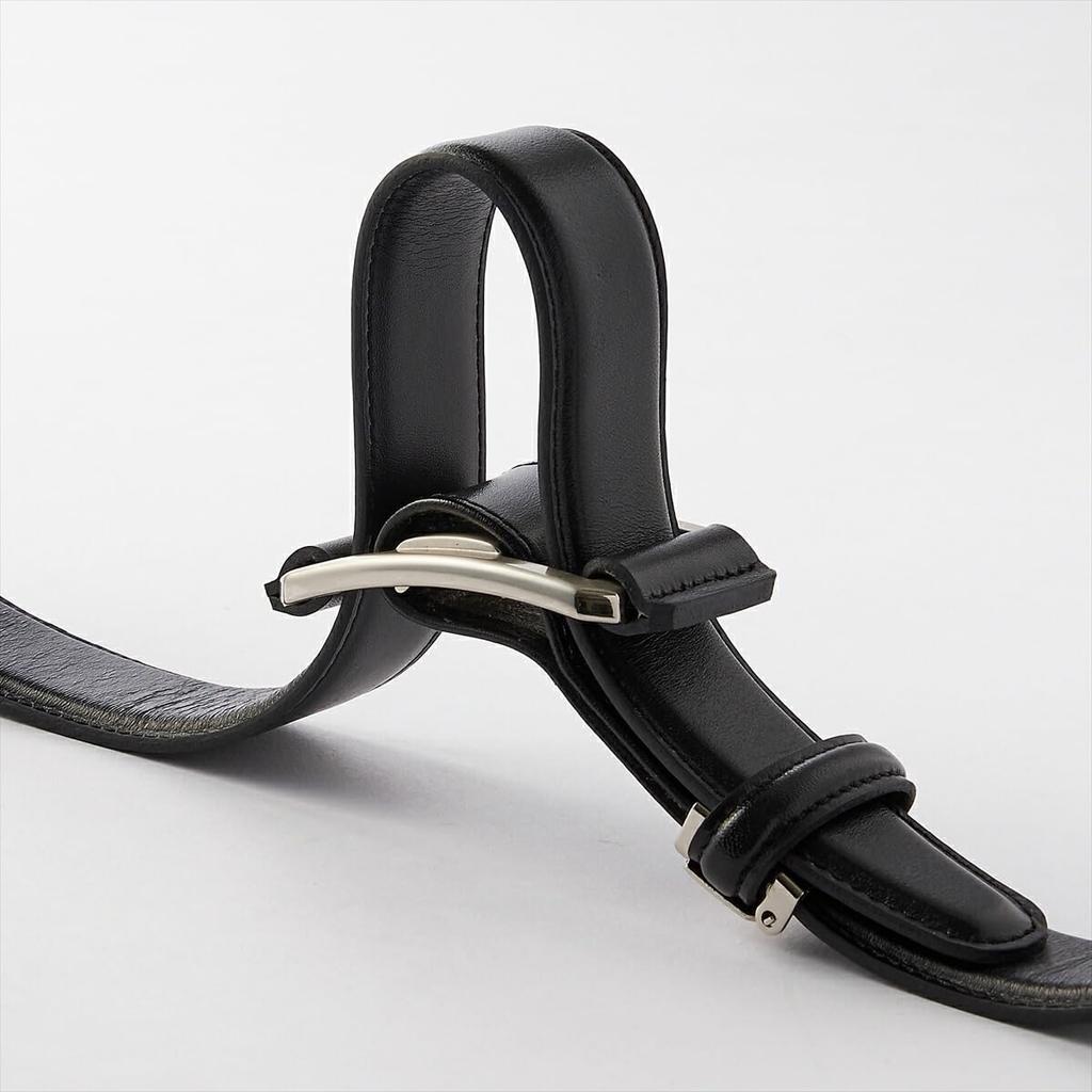 Ogier Stiftlos Lochlos Schiebe Rindsleder Einheitsgröße Passend Hergestellt in Schwarz Herren Gürtel, Gürtel, Leder, Alles, Japan,