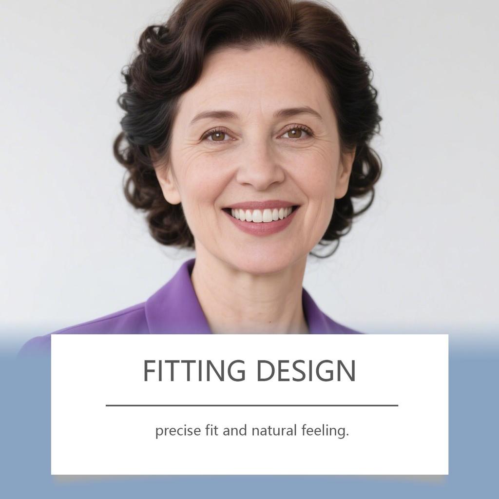 Silicone Dentures False Teeth Full Set Soft Safety Easy to Use Perfect Fit Oral Improve Tooth Loss Broken Temporary Denture Kit