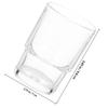2Pcs Glass Toothbrs Cup Holder Bathroom Supplies Clear Glass Toothpaste Storage Holder Toothbrush Cup Bathroom Supplies