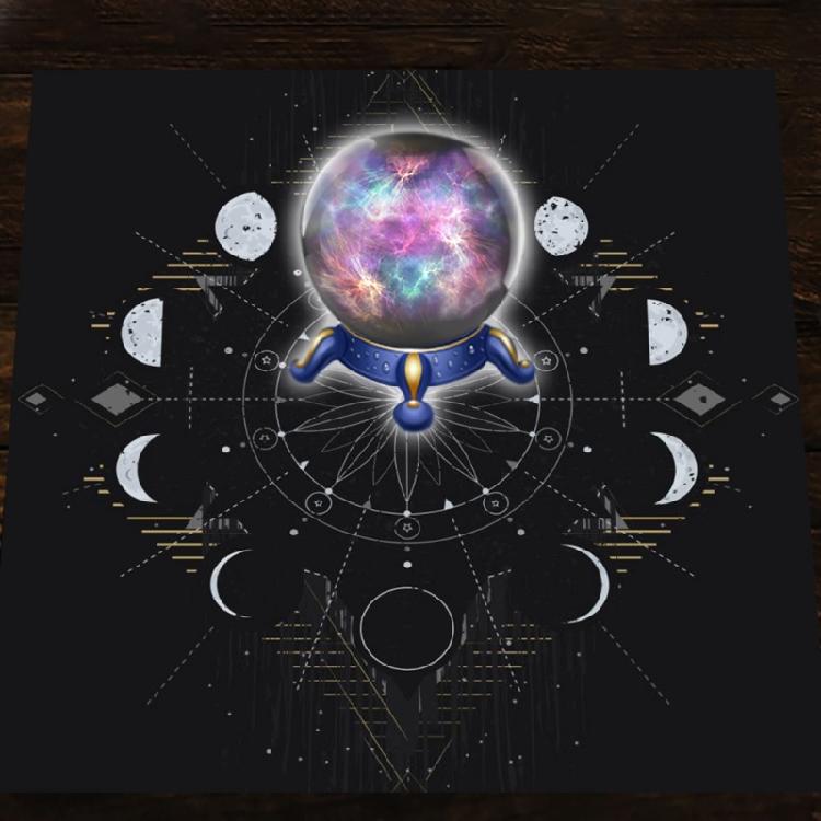 Divinations Tablecloth Moon Phases Astrologys Tarot Tablecloth Altars Cloth